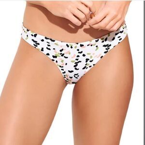 Maaji Opal Flirt Thin Side Reversible  Bikini Bottom Size Medium